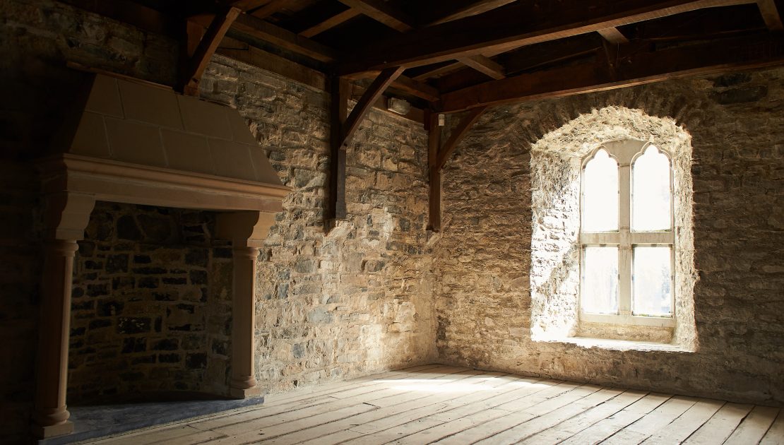 Stone room with window