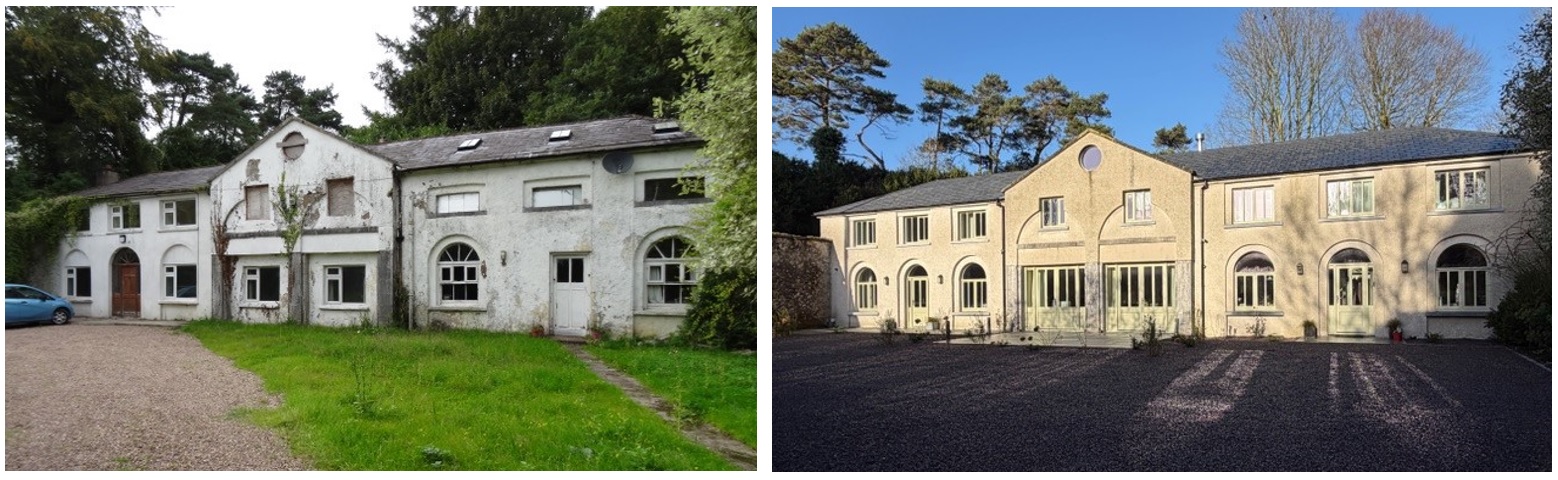 Castleacre House of the Month Dromdiah House Coach before and after